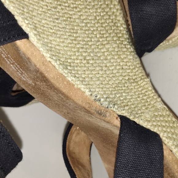 Toms Sienna Canvas Wedge Platform Sandal Size 9.5 - Picture 7 of 9